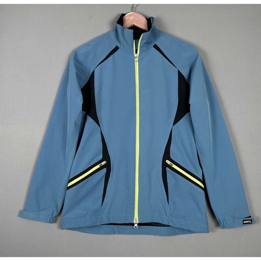 Kerrits Water Repellent Riding Jacket Full Zip Equestrian Blue Womens Size Small